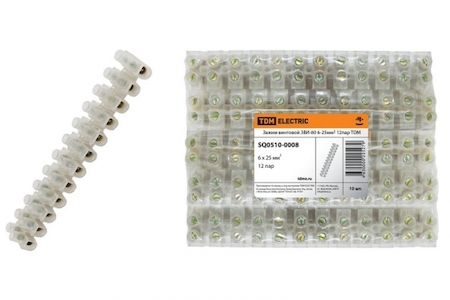 TDM ELECTRIC SQ0510-0008 Зажим винтовой ЗВИ-80 6-25мм2 12пар TDM
